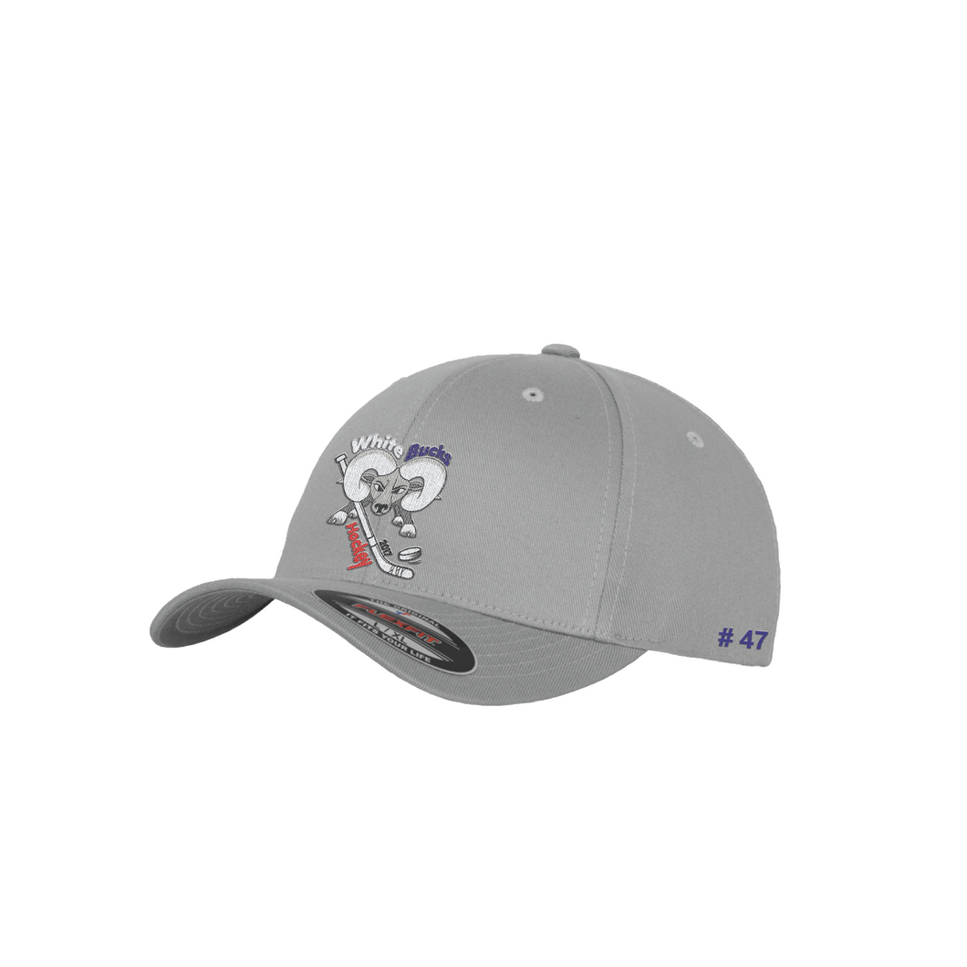 White Bucks Cap - Bestickt
