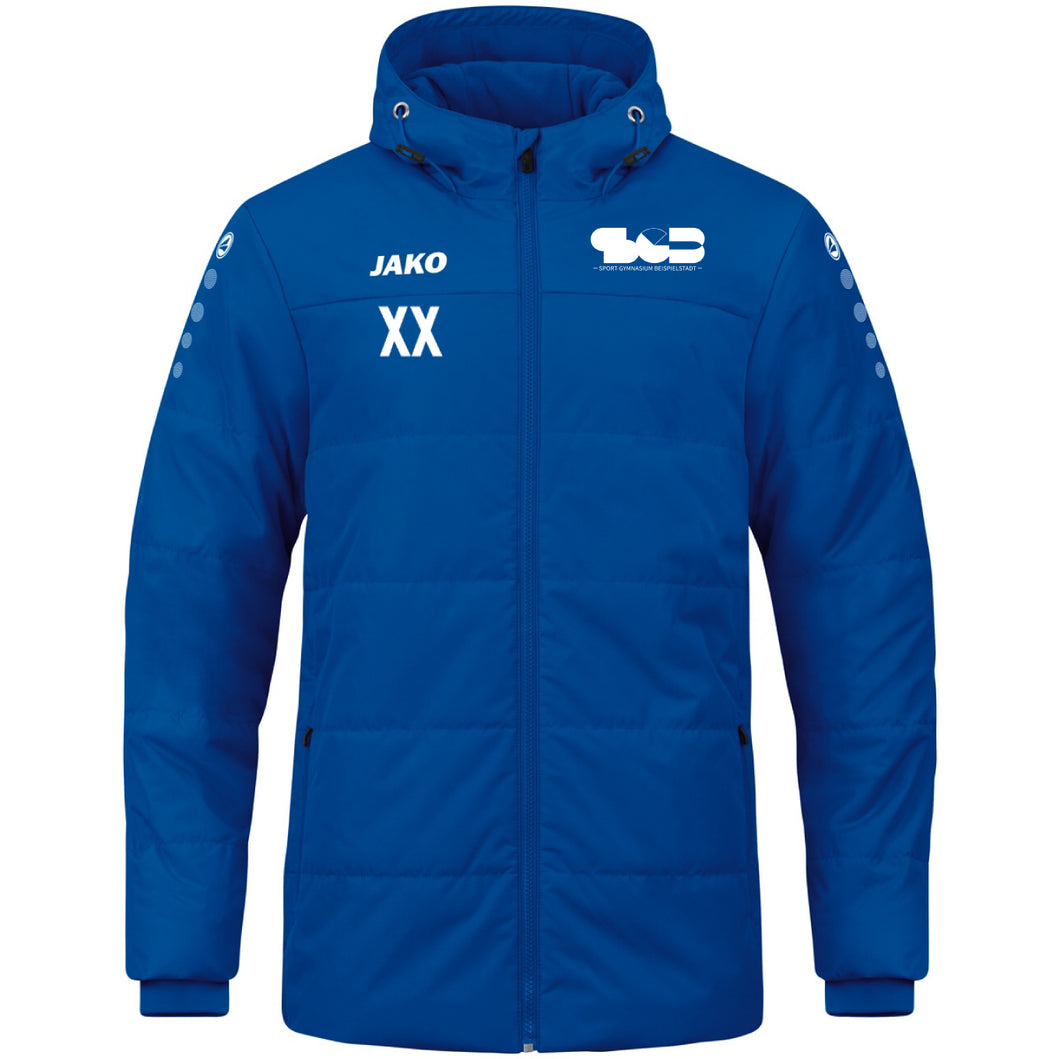 Sport-Gymnasium Beispielstadt - Coachjacke Team mit Kapuze
